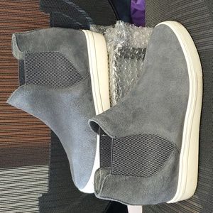 Steve Madden Sultan Grey Wedge Chelsea Bootie Sneaker